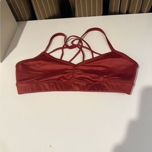 ALO Yoga Burgundy Strappy Bralette